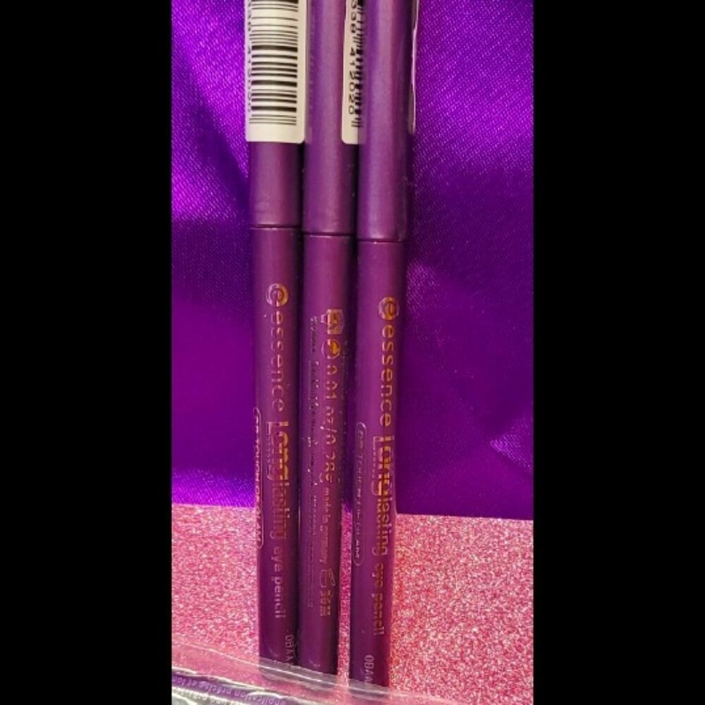 Essence Longlasting Eye Pencil (Eyeliner) -Touch of Glam (Purple) - Lot of 3 New